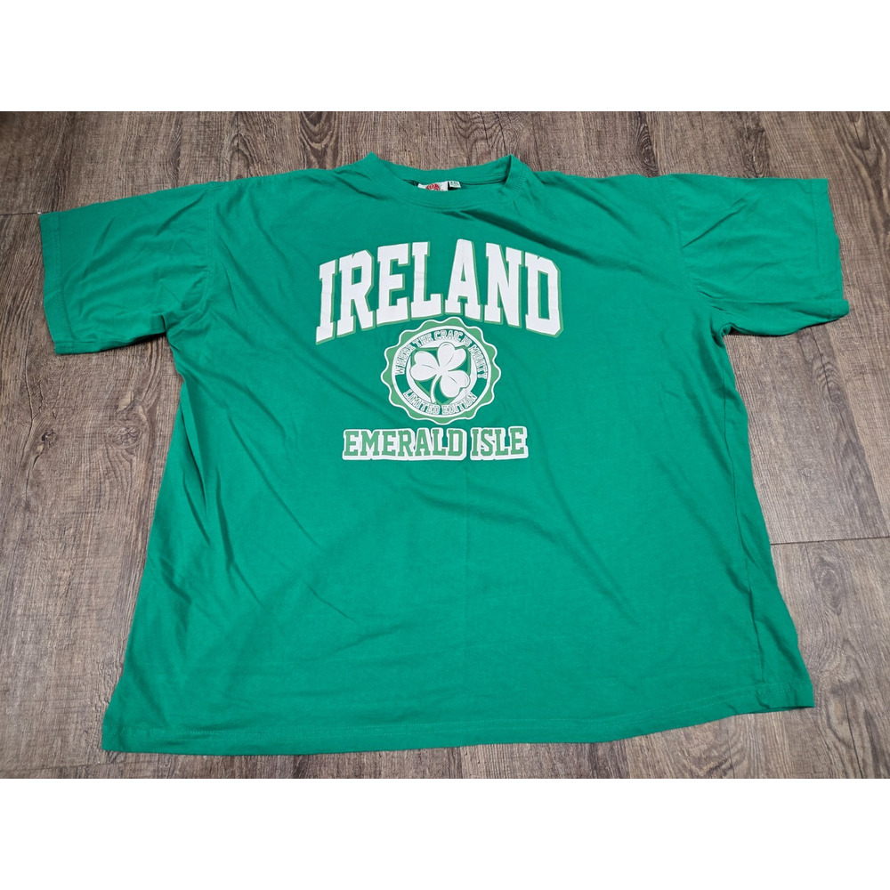 Ireland Traditional Craftwear Short Sleeve Emerald Isle Tshirt Size XXL Relaxed